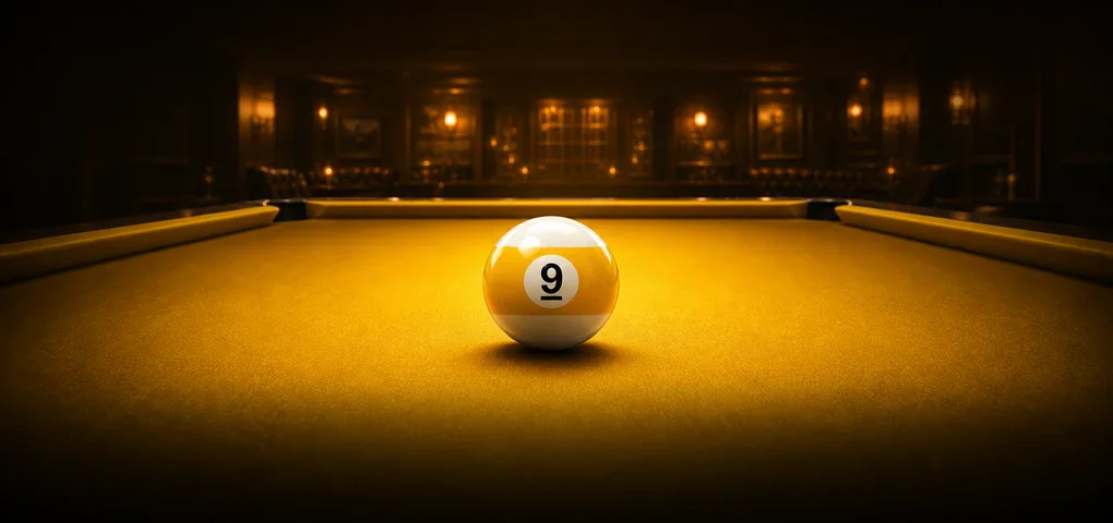 Gold 9-ball table