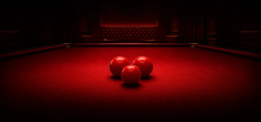 Red snooker table